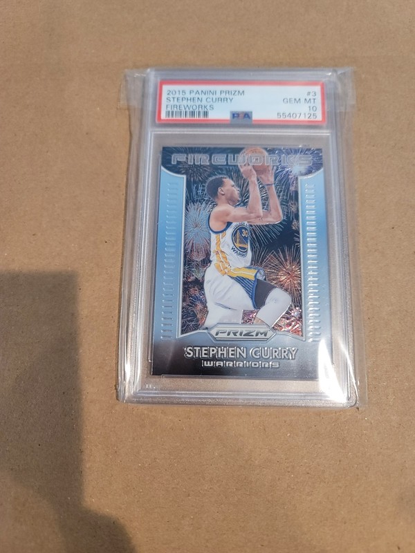 2015 Panini Prizm Fireworks #3 - Stephen Curry - PSA 10 GEM MT - Steph - Warrior