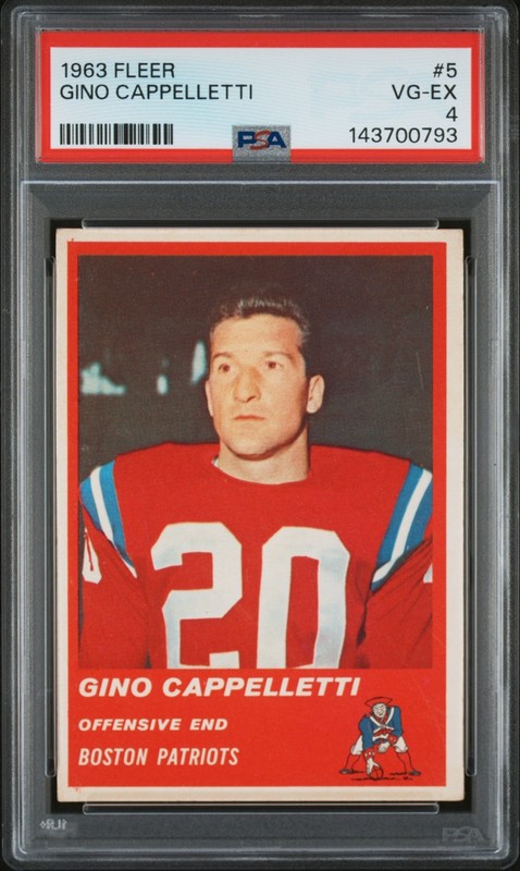 1963 Fleer #5 Gino Cappelletti PSA 4 🔥 Vibrant Colors Vintage