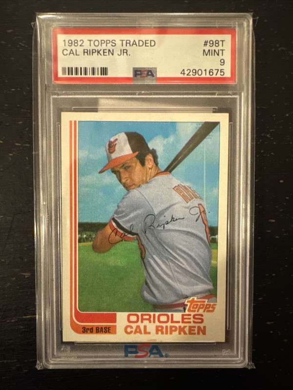 1982 Topps Traded Cal Ripken #98T (RC) PSA 9 Centered Baltimore Orioles