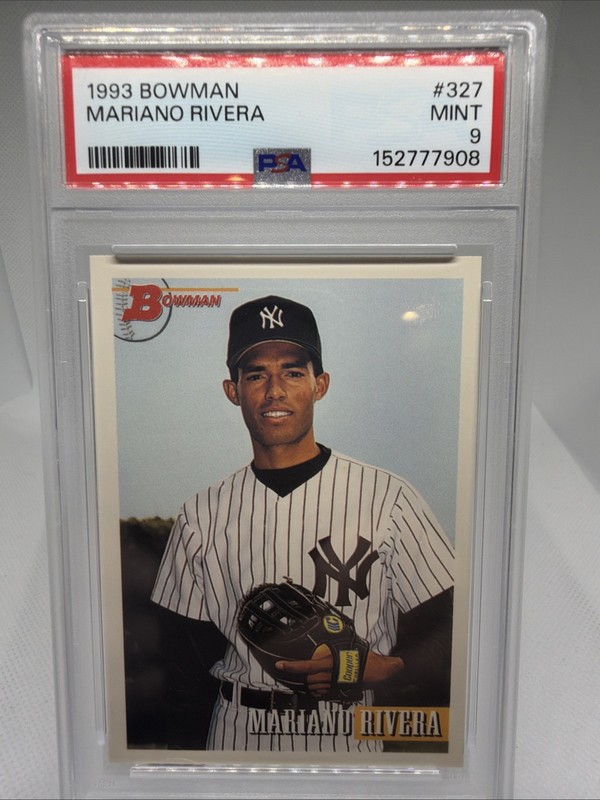 1993 BOWMAN #327 MARIANO RIVERA PSA 9