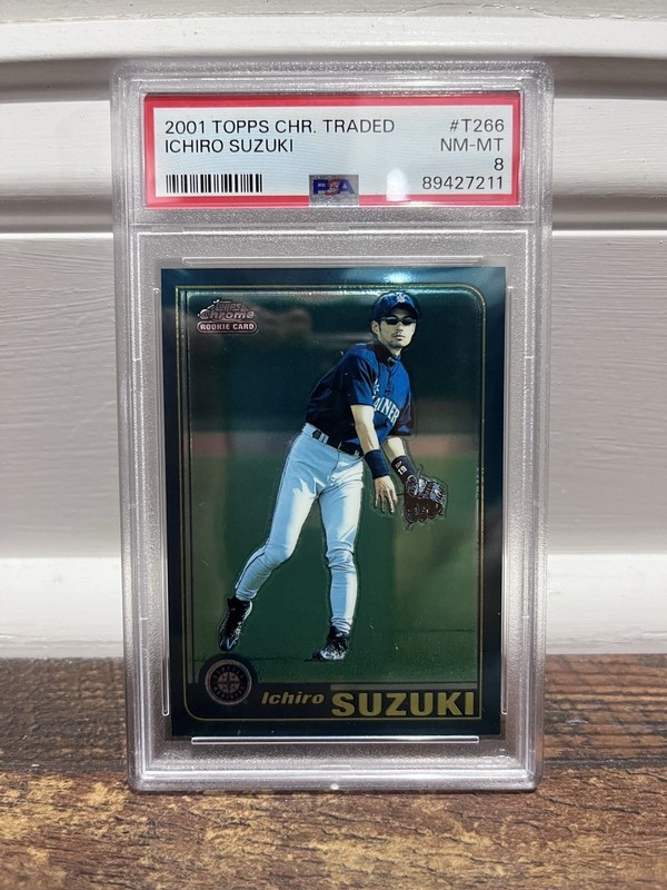 2001 Topps Chrome Traded #T266 Ichiro Suzuki RC - PSA 8