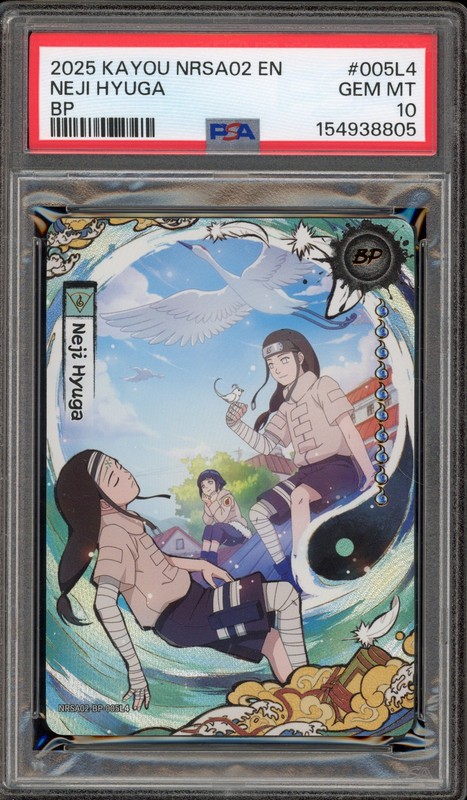 Naruto Kayou Neiji Hhyuga BP NRSA02 #005L4 PSA 10 Gem Mint