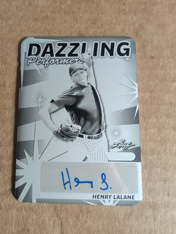 Henry Lalane 2024 Leaf Vivid Baseball 1/1 Printing Plate Auto Yankees !!
