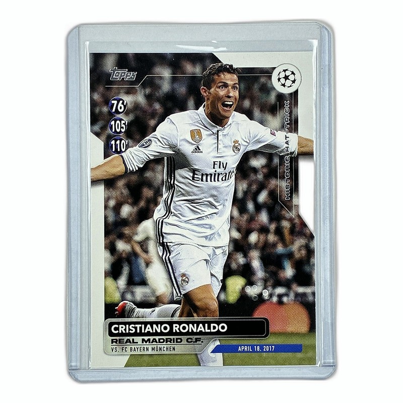 Cristiano Ronaldo Historic Hat-Tricks 2023-24 Topps UEFA Club Competitions #HH-7