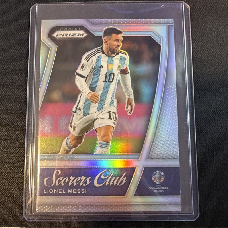 LIONEL MESSI 2024-25 PANINI PRIZM COPA AMERICA #1 SCORERS CLUB SILVER ARGENTINA