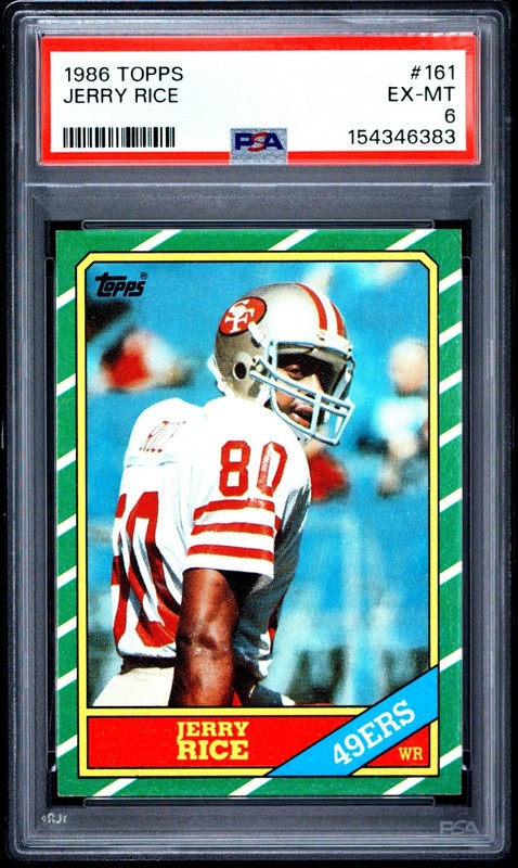 1986 Topps Jerry Rice #161 PSA 6 🔥 Rookie RC 49ers HOF Freshly Graded