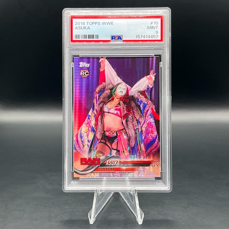 Asuka Rookie Card 2018 Topps WWE #10 RC PSA 9