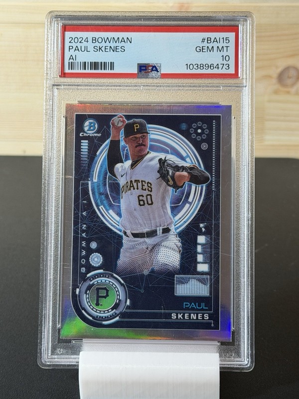 2024 Bowman Chrome Paul Skenes AI! PSA 10 Gem Mint! #BAI-15 Pittsburgh Pirates