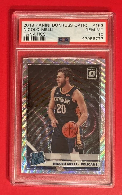 PSA 10 2019 Panini Donruss Optic NICOLO MELLI #163 FANATICS RC Rated Rookie Card