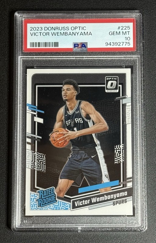 2023-24 Panini Donruss Optic #225 Victor Wembanyama Rookie RC PSA 10