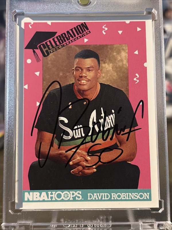David Robinson In Person Auto NBA Hoops ‘91 Prom/Graduation Celebration eBay 1/1