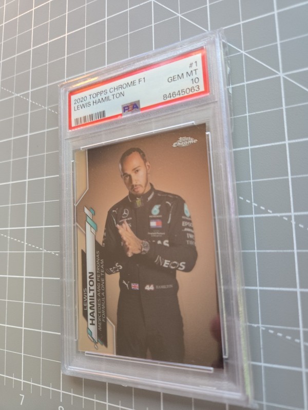 2020 Topps Chrome F1 Lewis Hamilton #1 PSA 10 π₯ π₯ π₯ GOAT π¨ First Topps RC view 2