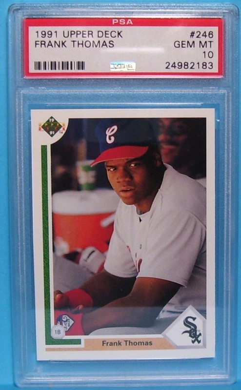 1991 Upper Deck Frank Thomas PSA GEM MT 10 view 1