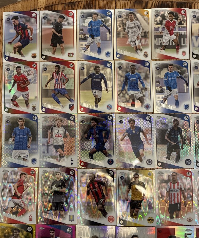 2025-26 Soccer Card Lot Of  107-Topps,Prizm,Donruss-Parallels/Inserts/Base Yamal view 2