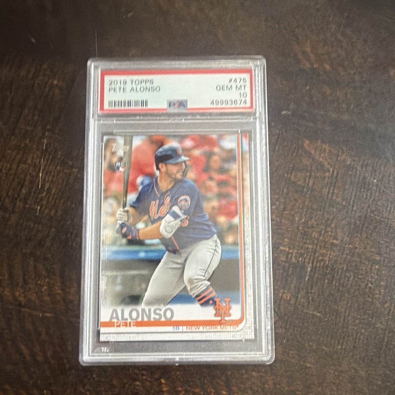 2019 Topps - Pete Alonso #475 Batting (RC) PSA 10
