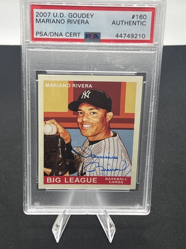 2007 U.D. Goudey Mariano Rivera Auto 