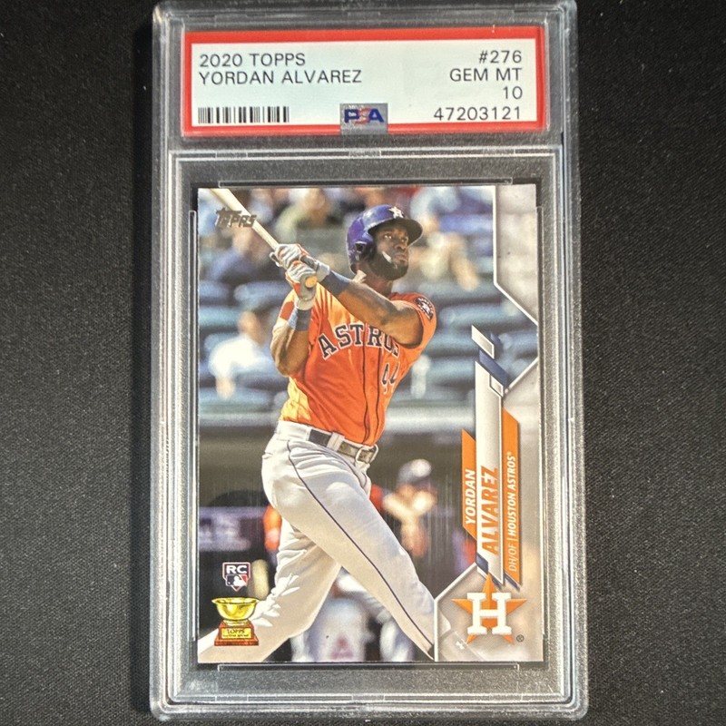 Topps 2020 Yordan Alvarez Topps Allstar Rookie Orange Jersey RC PSA 10