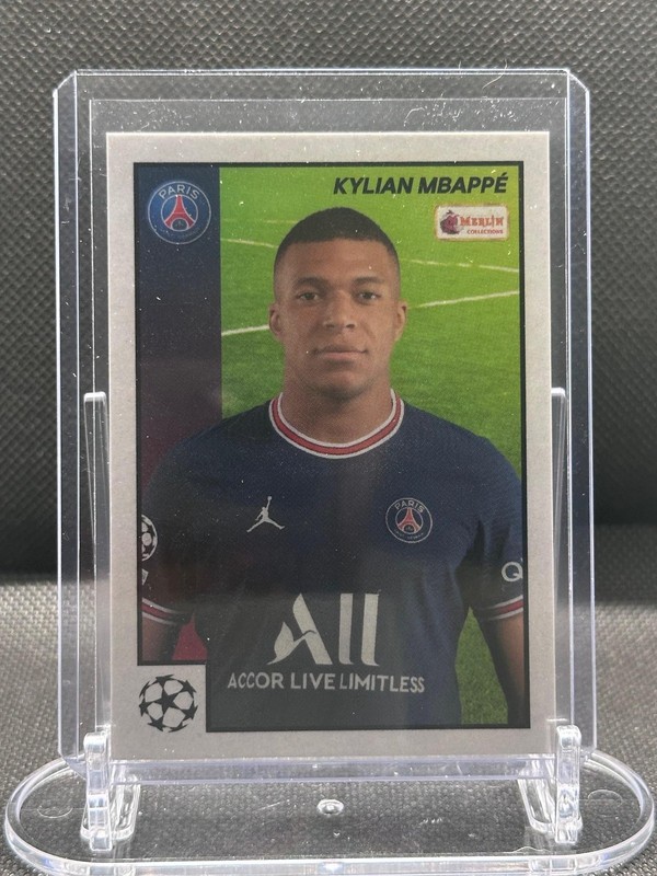 2021-22 Topps Merlin Heritage 97 UEFA Champions League #08 Kylian Mbappe