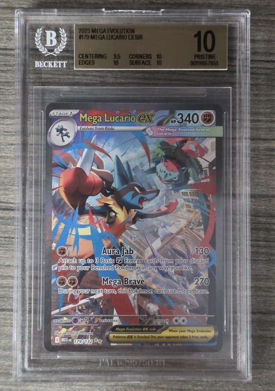 Mega Lucario EX #179 BGS 10 PRISTINE
