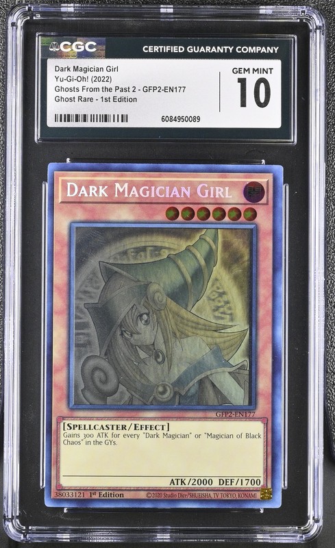 Dark Magician Girl GFP2-EN177 1st Edition Ghost Rare Yugioh CGC 10 Gem Mint *089