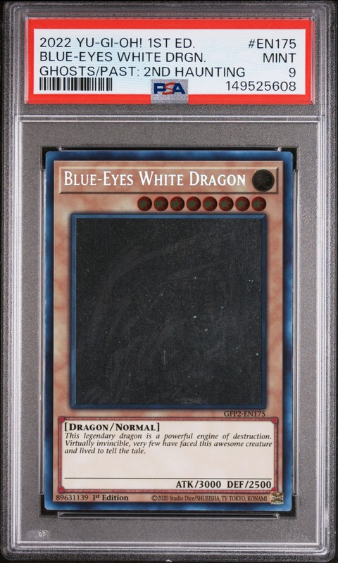 Blue Eyes White Dragon GFP2-EN175 Ghost Rare 1st Edition Yugioh PSA 9 *608