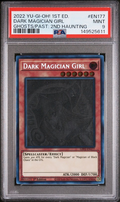 Dark Magician Girl GFP2-EN177 Ghost Rare 1st Edition Yugioh PSA 9 *611