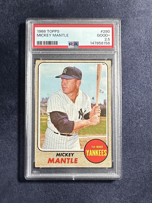 1968 Topps - Mickey Mantle #280 PSA 2.5