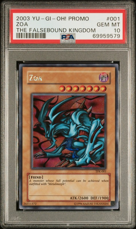 Zoa TFK-001 Secret Rare Promo Yugioh PSA 10 *579