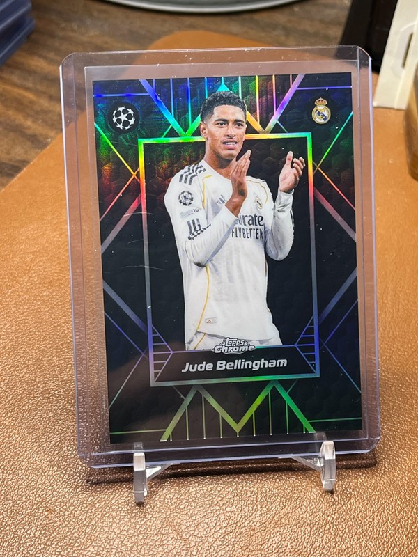 Jude Bellingham 2025-26 Topps Chrome UEFA #SE-19 Shadow Etch Real Madrid