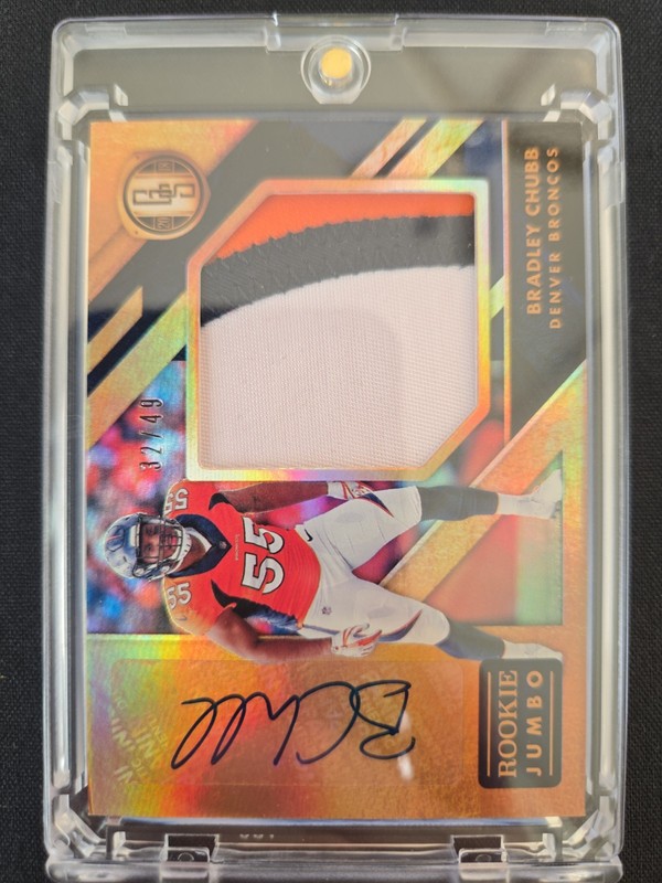 2018 Gold Standard RPA Jumbo Player Worn /49 Gold Sick Patch Auto RC🔥