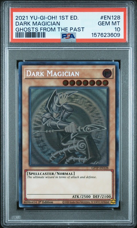 Dark Magician GFTP-EN128 1st Edition Ghost Rare Yugioh PSA 10 *609