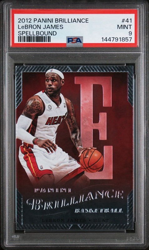 2012 Panini Brilliance Lebron James Spellbound “A” PSA 9 Mint