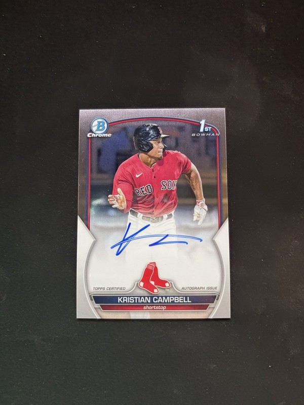 2023 Bowman Draft Chrome Prospect Kristian Campbell #CDA-KCA Auto