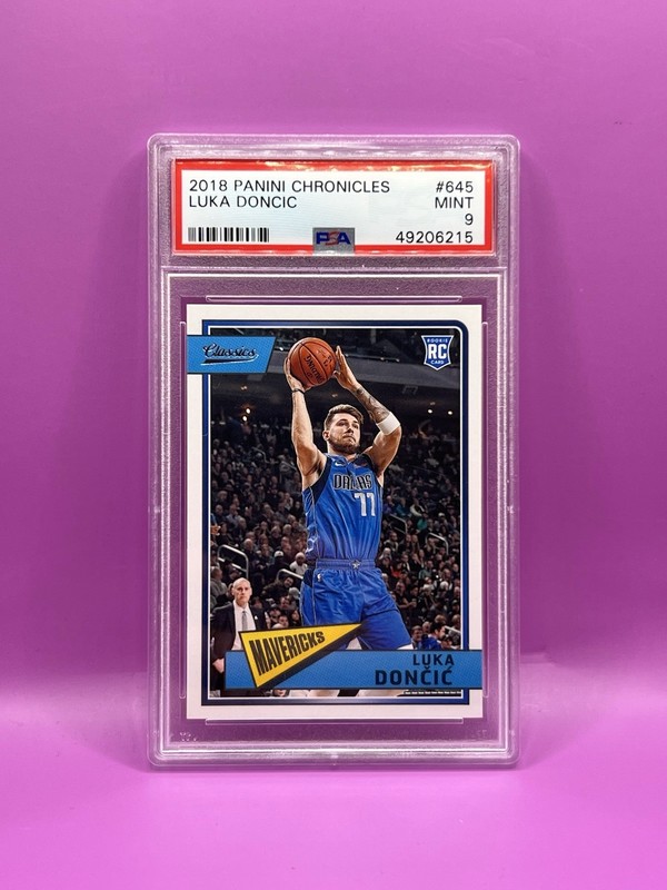 Luka Doncic 2018-19 NBA Panini Chronicles #645 PSA 9 Rookie RC Retro Classics