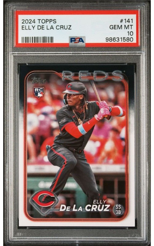 2024 Topps Series 1 - Elly De La Cruz #141 (RC) PSA 10