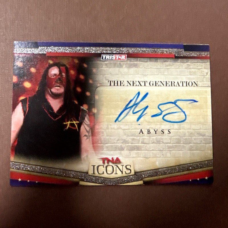 2010 TRISTAR TNA Icons The Next Generation Auto Abyss #NEXT9 Auto Autograph WWE
