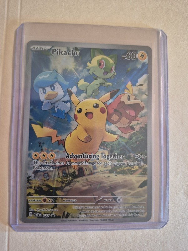 Pikachu 027 Sv Scarlet & Violet Promo Cards Holo