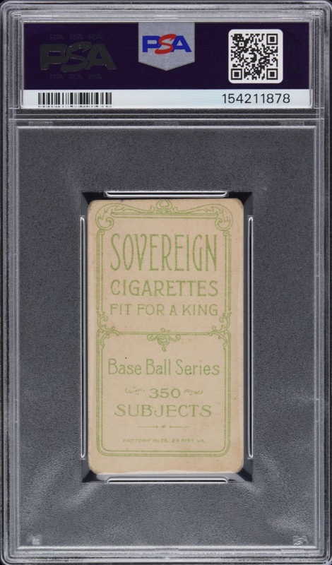 Ty Cobb Red Portrait  - 1909-11 T206 Sovereign 350  - Tigers - HOF - PSA 1.5 view 2