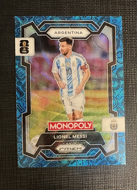 2026 Lionel MESSI Panini Monopoly Prizm FIFA World Cup GREEN Wave Argentina SSP