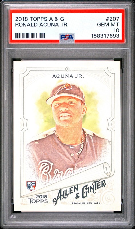 2018 Topps Allen & Ginter #207 Ronald Acuna Jr. PSA 10