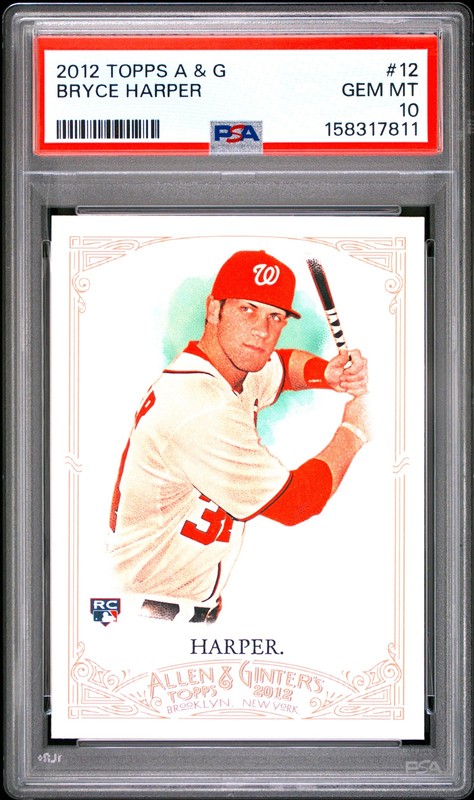2012 Topps Allen & Ginter #12 Bryce Harper PSA 10