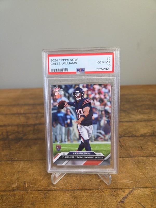 2024 Topps Now Caleb Williams #2 ROOKIE RC PSA 10 GEM MINT Bears Debut
