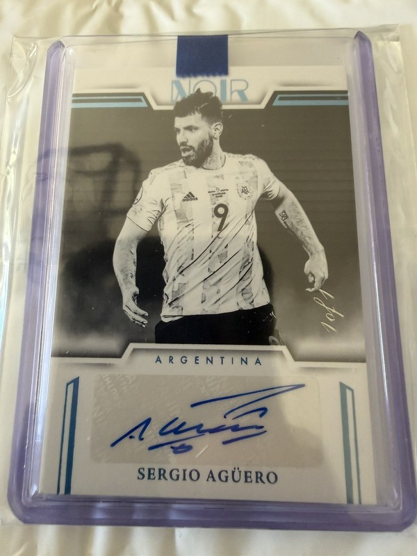 2025-26 Noir Road to FIFA World Cup 26 Sergio Aguero Auto Argentina #1/1 🇦🇷 