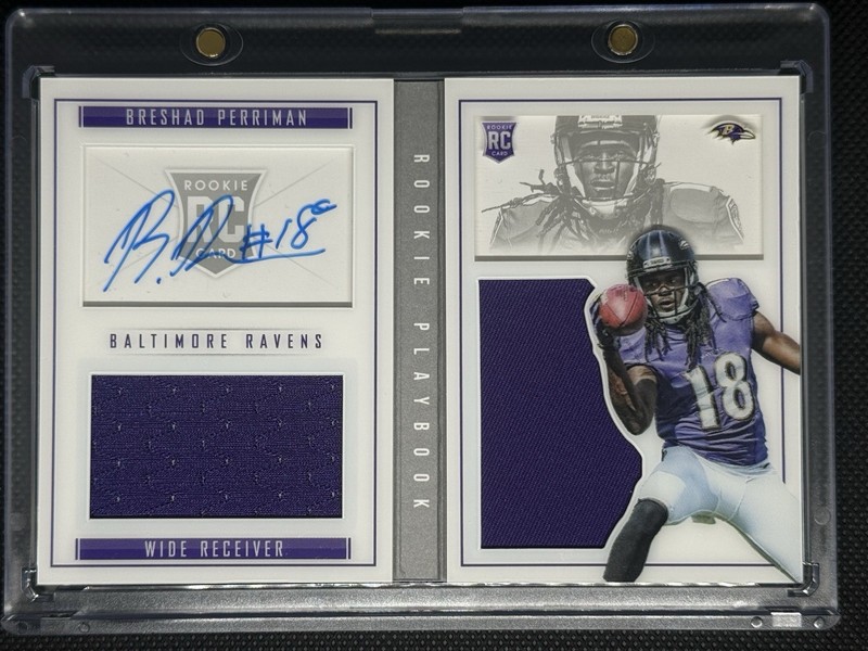 🔥2015 Panini Playbook Breshad Perriman Rookie Auto Patch Booklet /199 RC Ravens