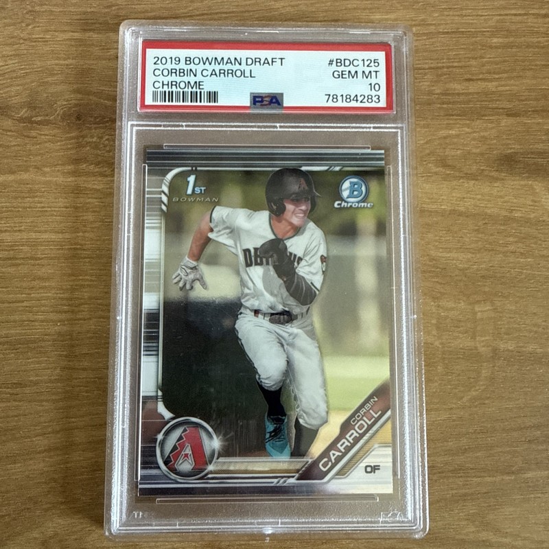 2019 1st Bowman Draft Chrome Corbin Carroll #BDC-125 PSA 10 Gem Mint