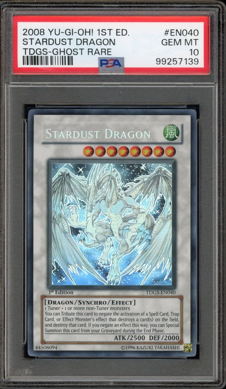 Yu-Gi-Oh! Stardust Dragon Duelist Genesis 1st Ed Ghost Rare TDGS-EN040 PSA 10