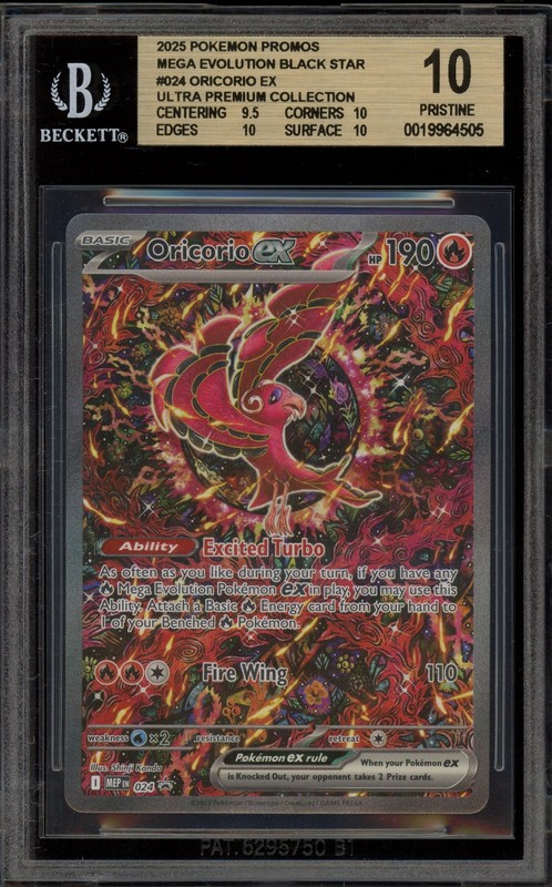 Pokemon Oricorio ex Mega Charizard X ex UPC Promo #024 BGS 10 Pristine