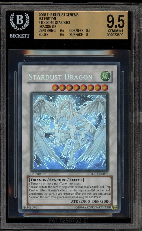 Yu-Gi-Oh! Stardust Dragon Duelist Genesis 1st Ed Ghost Rare TDGS-EN040 BGS 9.5