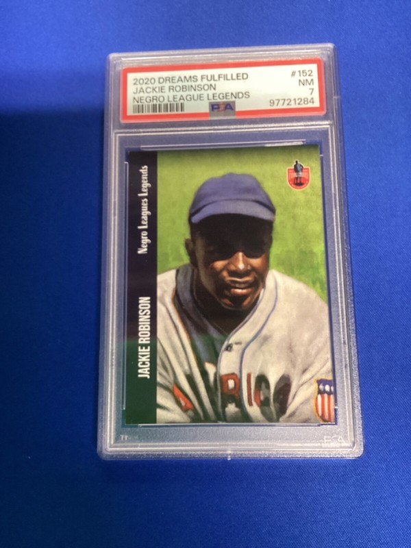 JACKIE ROBINSON 2020 DREAMS FULFILLED #152 NEGRO LEAGUE LEGENDS PSA 7 Near Mint