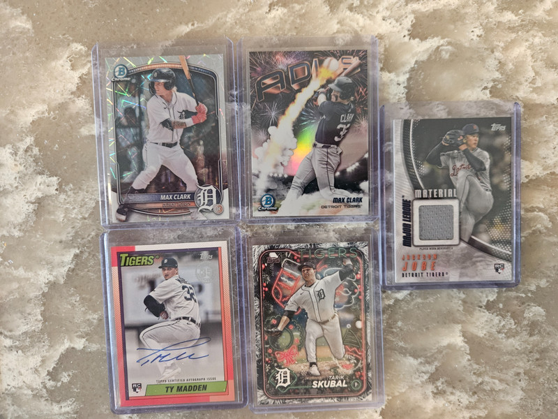 MLB Card Lot Ohtani /2021 Max Clark Bowman Chrome Ty Madden Auto Jobe Relic RC view 2